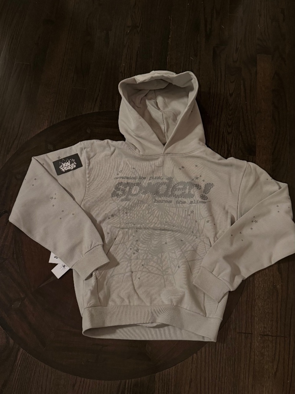 *NEW* White Grey Punk V2 Sp5der Hoodie Sizes S M L XL Comes With All Tags